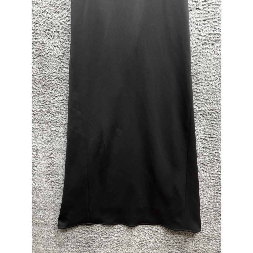Black Halo Eve Black Strapless Back Slit Backless Dress Black Evening Dress Size - Picture 4 of 11